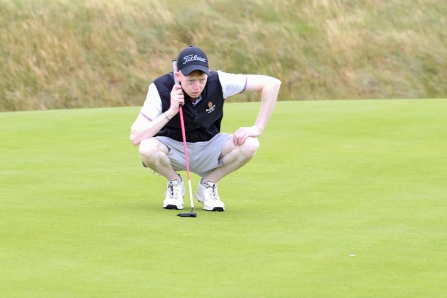 Darren Kelleher (Blarney) in action at the South of Ireland Championship at Lahinch. Picture: Niall O'Shea