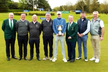 BoyleSports Lee Valley Scratch Cup winner Robbie Walsh (Douglas) pictured with the tournament committee. Picture: Niall O'Shea